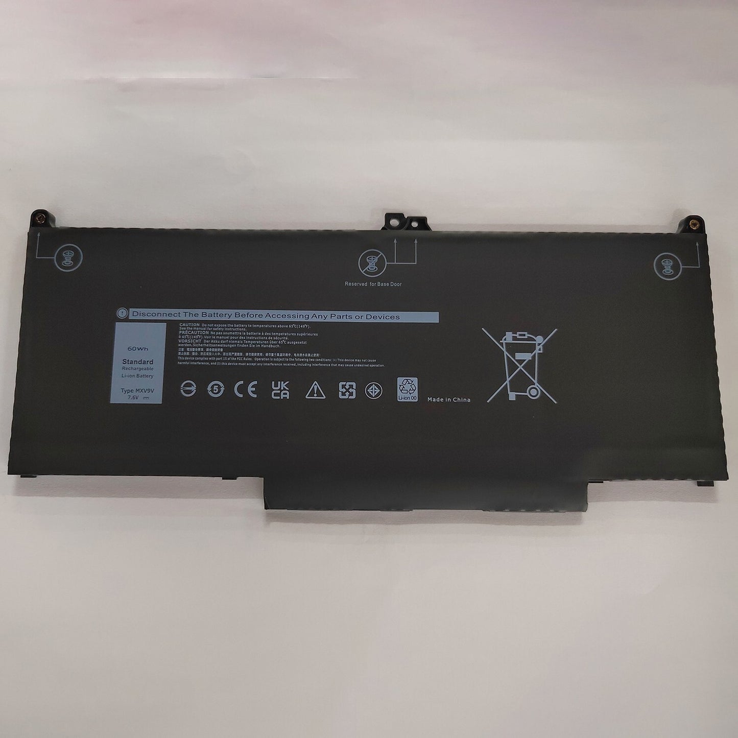 MXV9V Battery For Dell Latitude 5300 5310 7300 7400 5VC2M N2K62 Type 7.6V 60Wh NEW