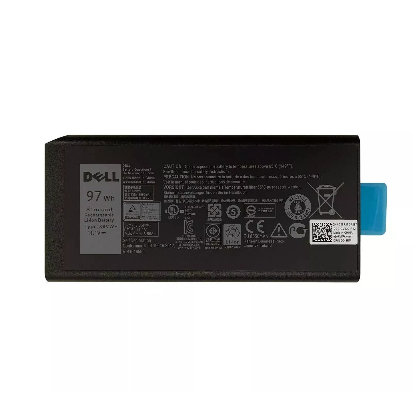NEW OEM X8VWF DKNKD Battery For Dell Latitude 14 5404 E5404 7404 E7404 Rugged
