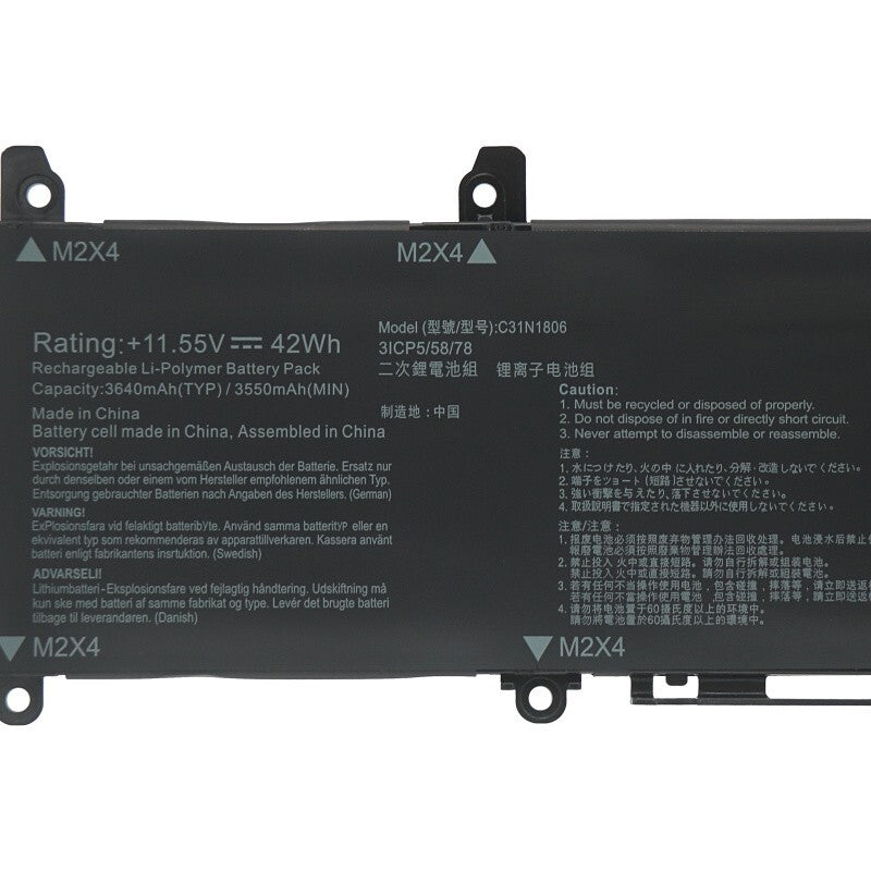 C31N1806 Battery For ASUS VivoBook S13 X330UA X330UN X330FA X330FL Series 42Wh