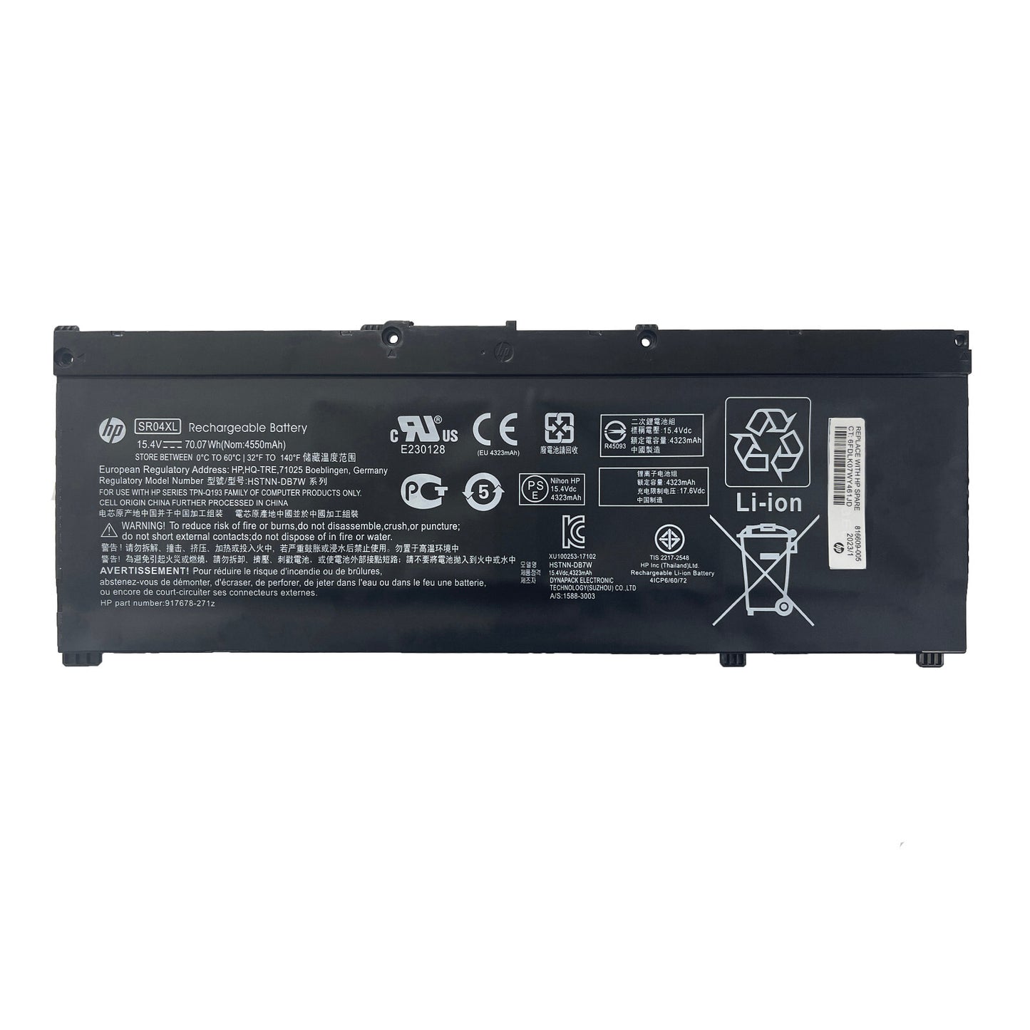 Genuine NEW 70.07Wh SR04XL Battery For HP Omen 15-CE Pavilion 15-CB 917724-855