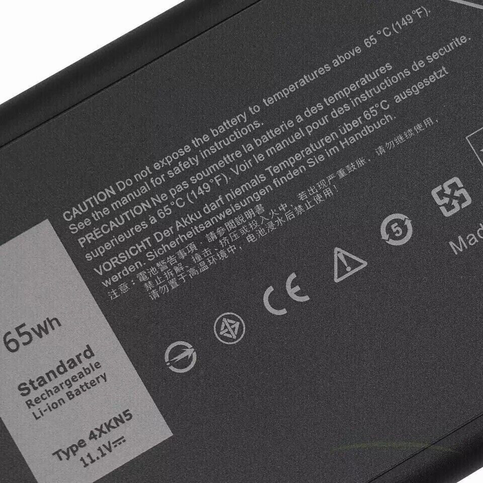 CJ2K1 Battery for Dell Latitude 5404 7404 7414 5414 Rugged Extreme 4XKN5 65Wh