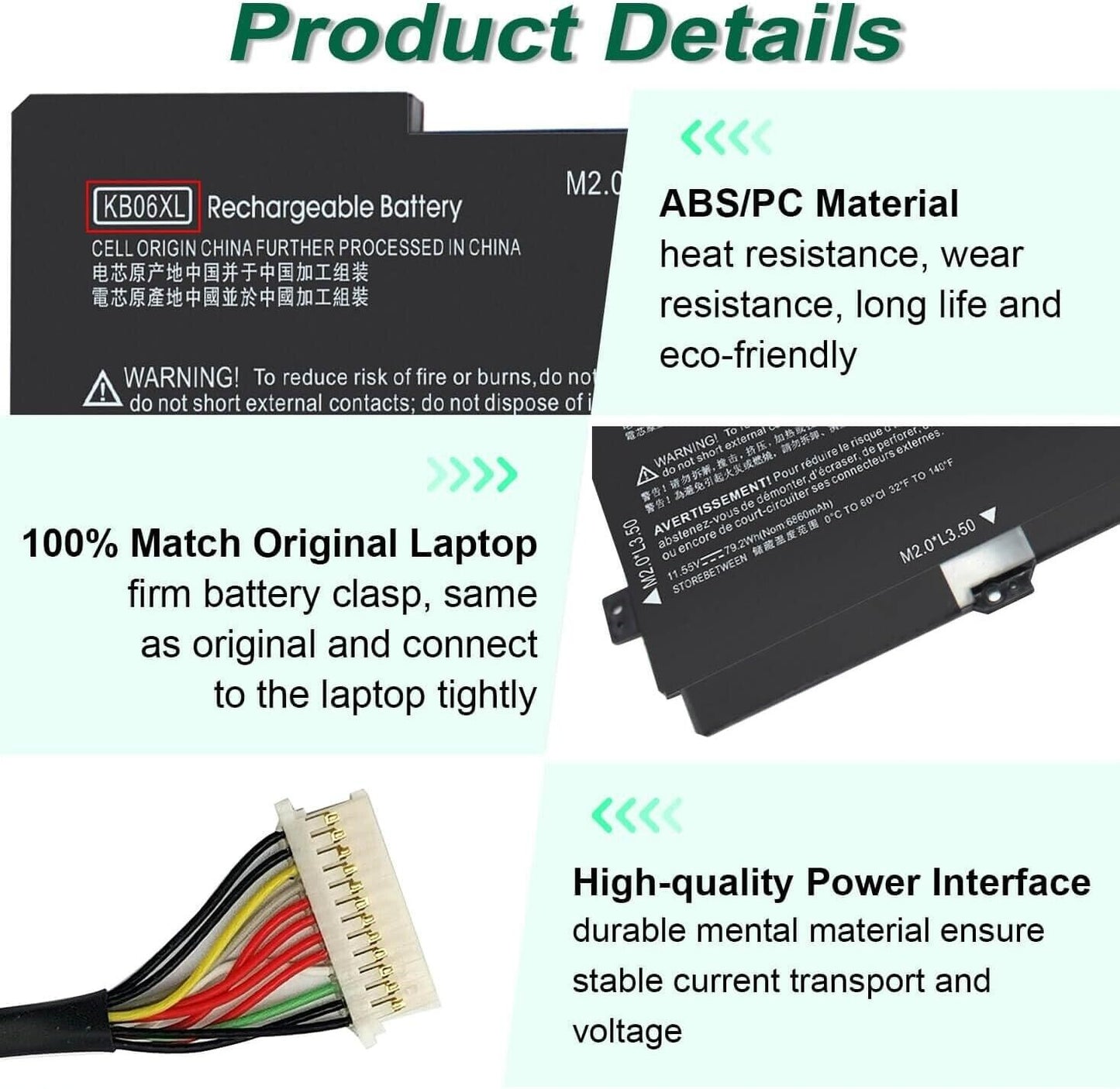 KB06XL Laptop Battery for HP Spectre x360 15-bl051sa 902401-2C1 HSTNN-DB7R
