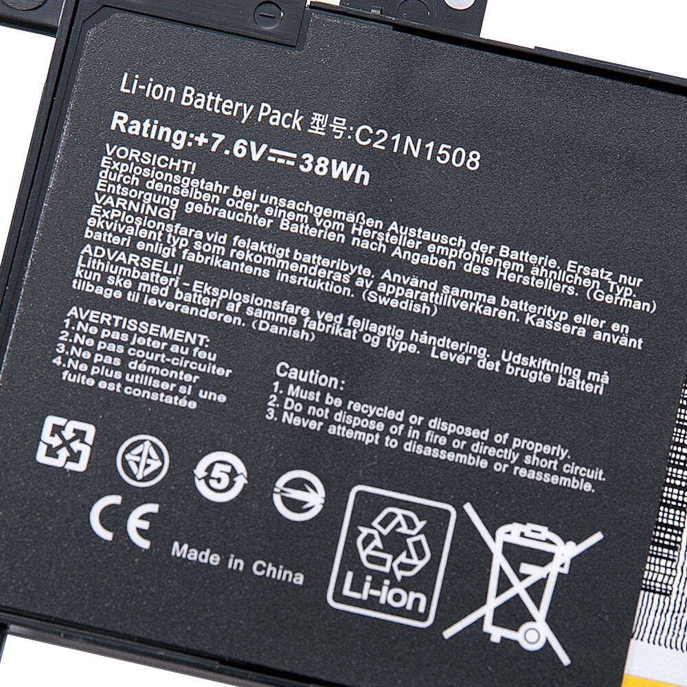 C21N1508 Laptop Notebook Battery For ASUS X456UJ X456UV X456UF Series 7.6V 38Wh