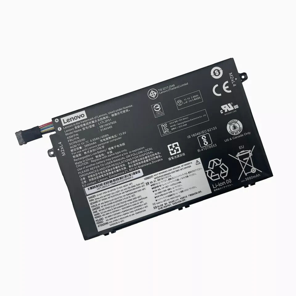 NEW Genuine 01AV445 45Wh battery for Lenovo ThinkPad E14/E15 Gen 1 (2019) Series