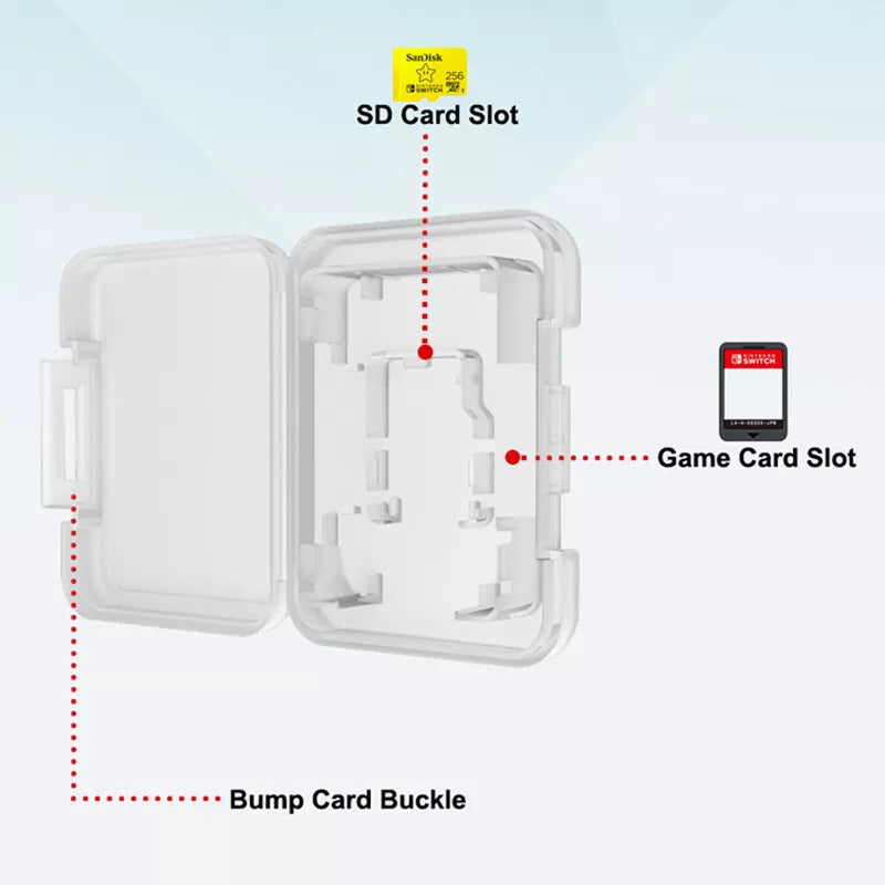New For Nintendo Switch Lite OLED Original Game Card Dust Cover Cases Storage Holder