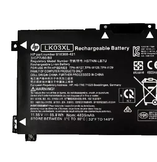 Genuine LK03XL Battery For HP ENVY X360 15-BP 15M-BQ 17M-CE 17-BW L09281-855