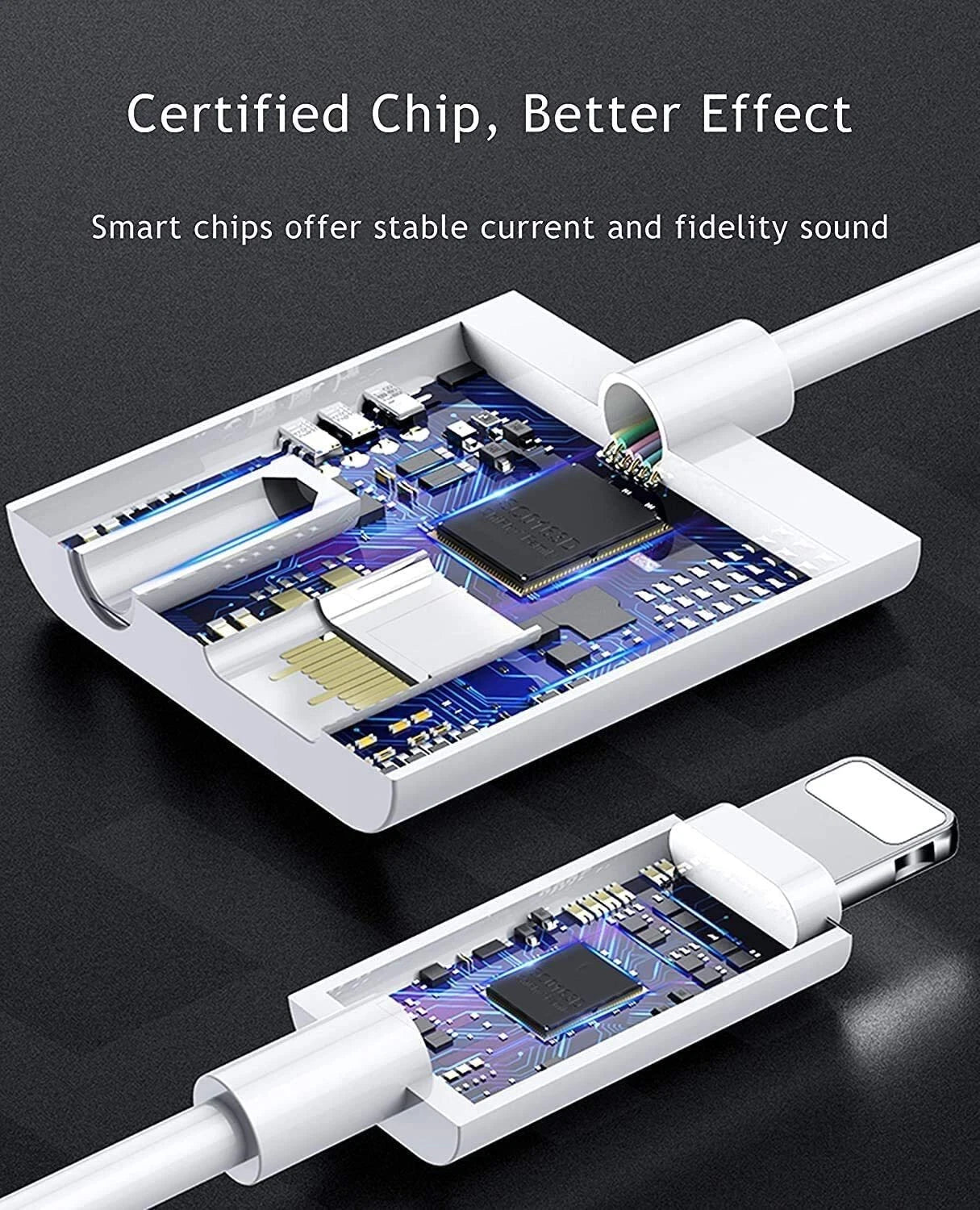 2 in 1 Dual Adapter 3.5mm Headphone & Charger For iPhone 8 PLUS X XS XR 11 12 13