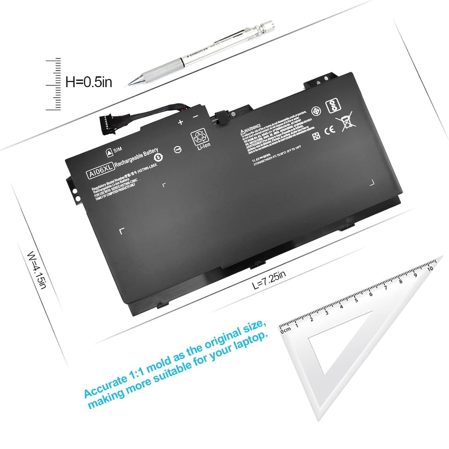 AI06XL BATTERY FOR HP ZBook 17 G3 Xeon HSTNN-LB6X HSTNN-C86C 808397-421