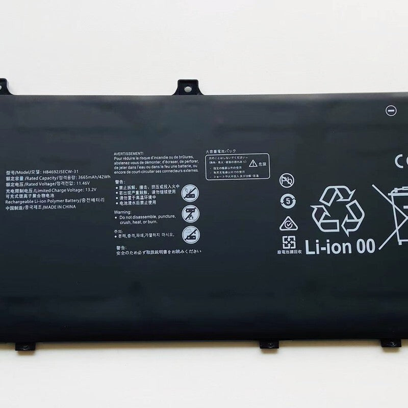 HB4692J5ECW-31 Battery For Huawei MateBook D 15 2020 15-53010TUY 11.46V 42Wh