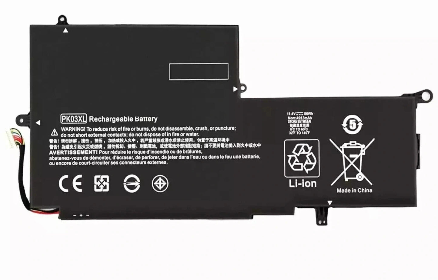 PK03XL Battery For HP Spectre X360 789116-005 13-4101dx 13-4102dx 789116-005