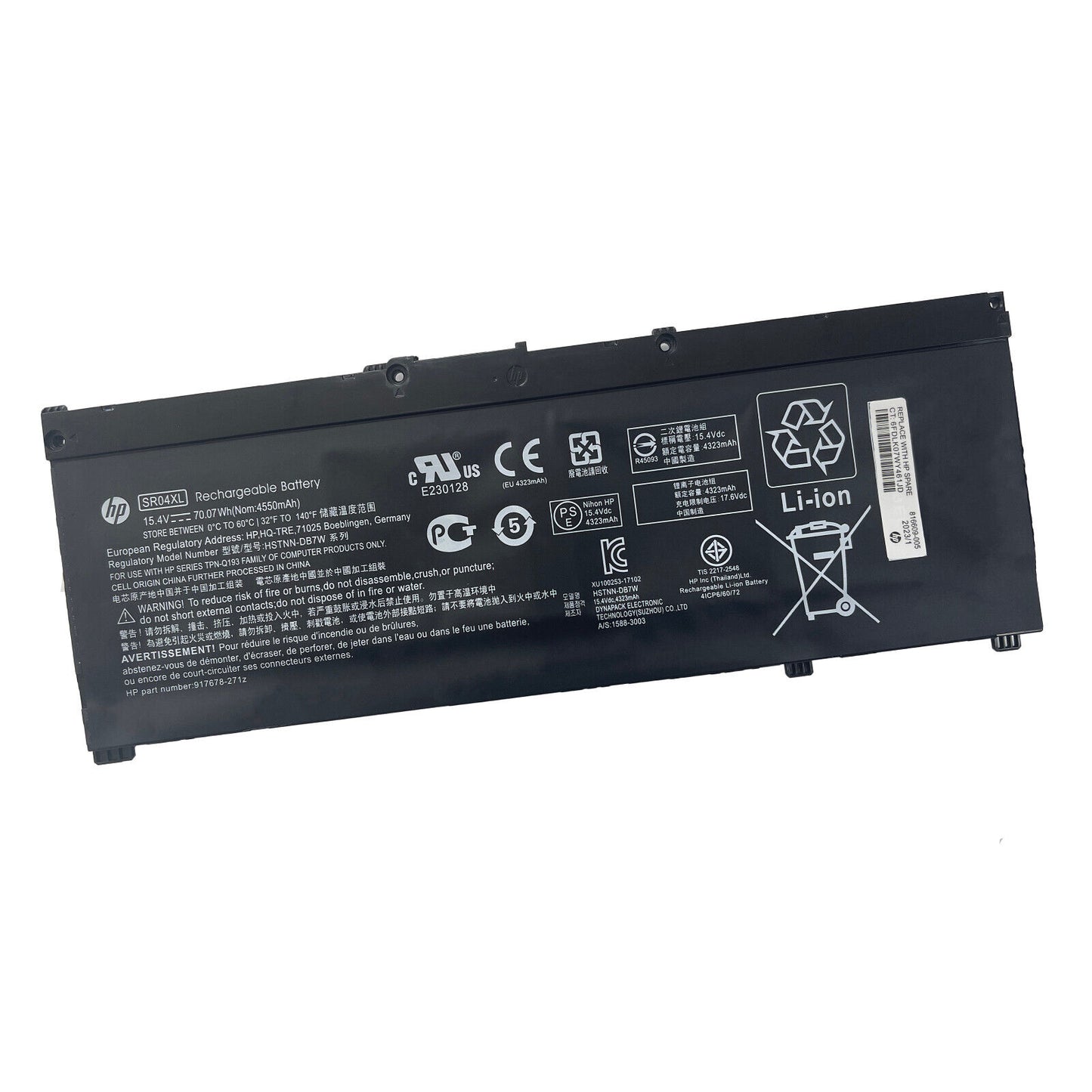Genuine NEW 70.07Wh SR04XL Battery For HP Omen 15-CE Pavilion 15-CB 917724-855