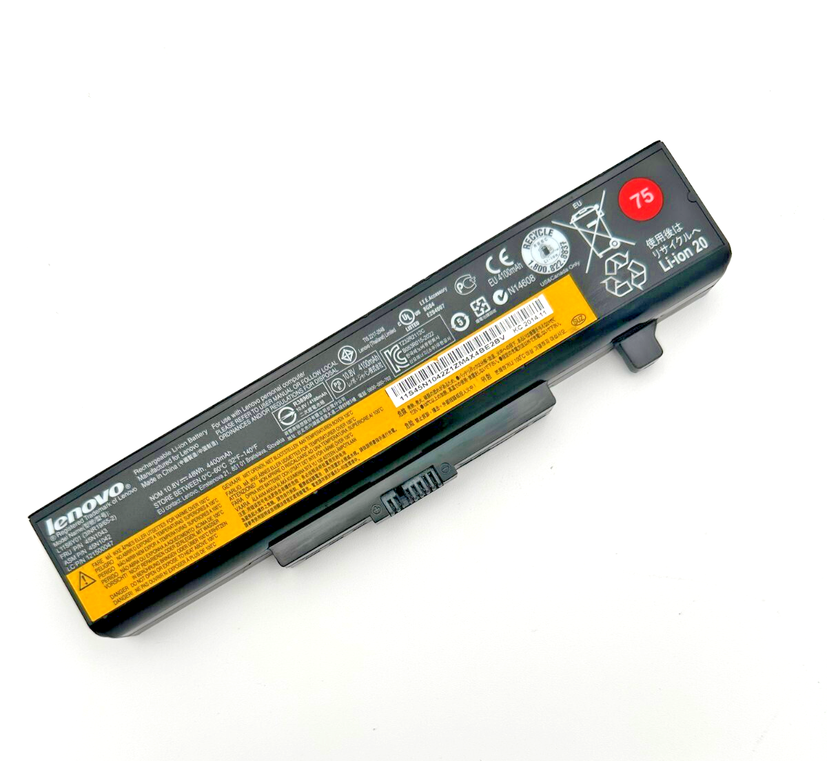 Genuine 75 Battery For Lenovo ThinkPad E430 E431 E435 E440 E445 E530 E531 48Wh