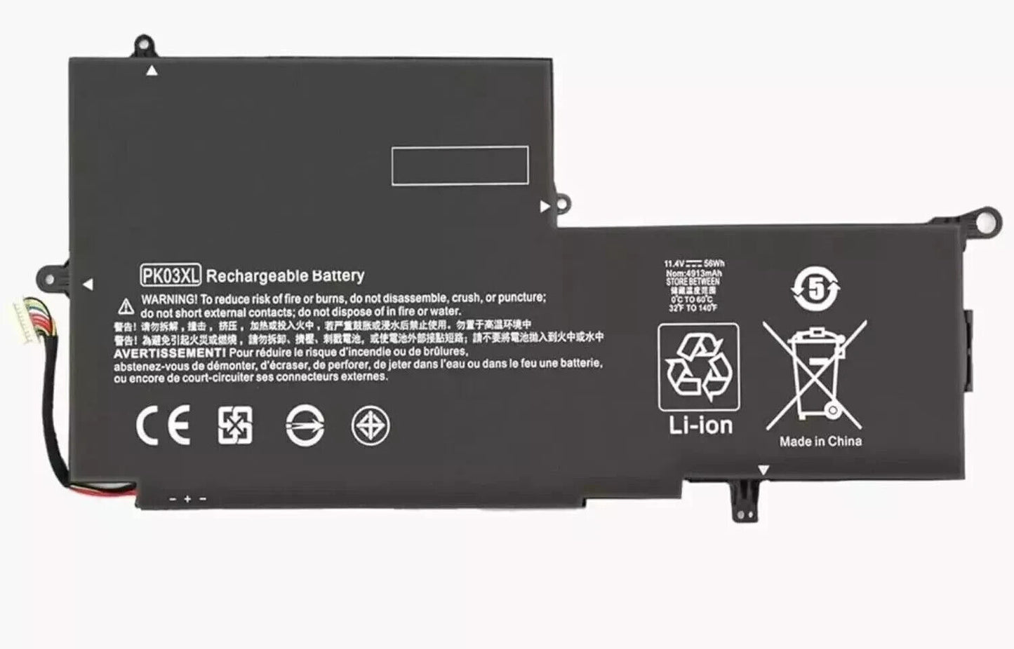 PK03XL Battery For HP Spectre X360 789116-005 13-4101dx 13-4102dx 789116-005