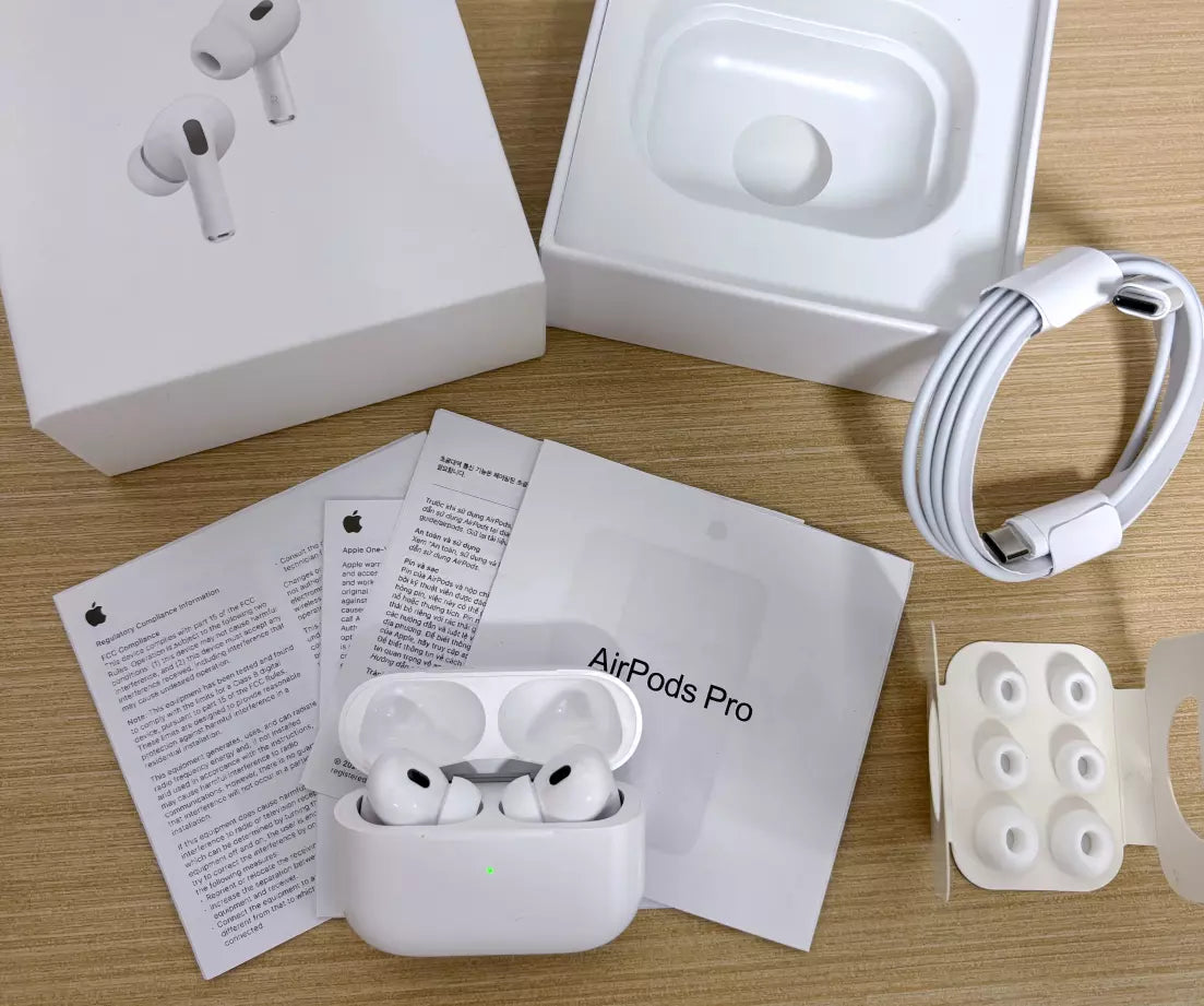Apple Headphones Pro(2nd Generation)Bluetooth Headsets Right&.Left+Charging Box
