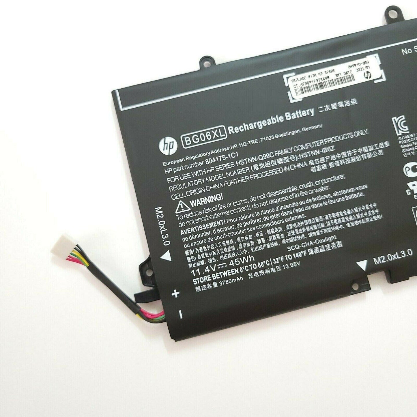Genuine BG06XL Battery for HP EliteBook 1040 G3 804175-1C1 805096-001 805096-005
