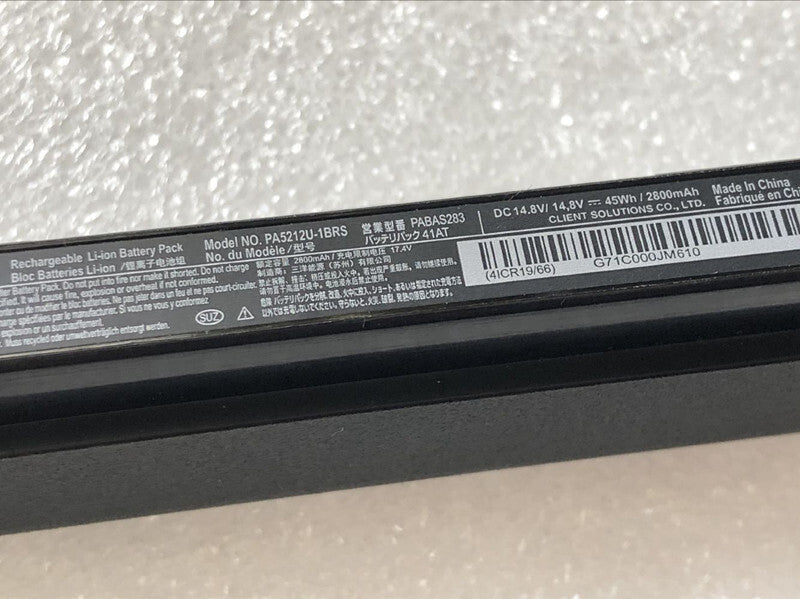 New battery PA5247U-1BRS PA5212U-1BRS PABAS288 for Toshiba Satellite S55 A50-C