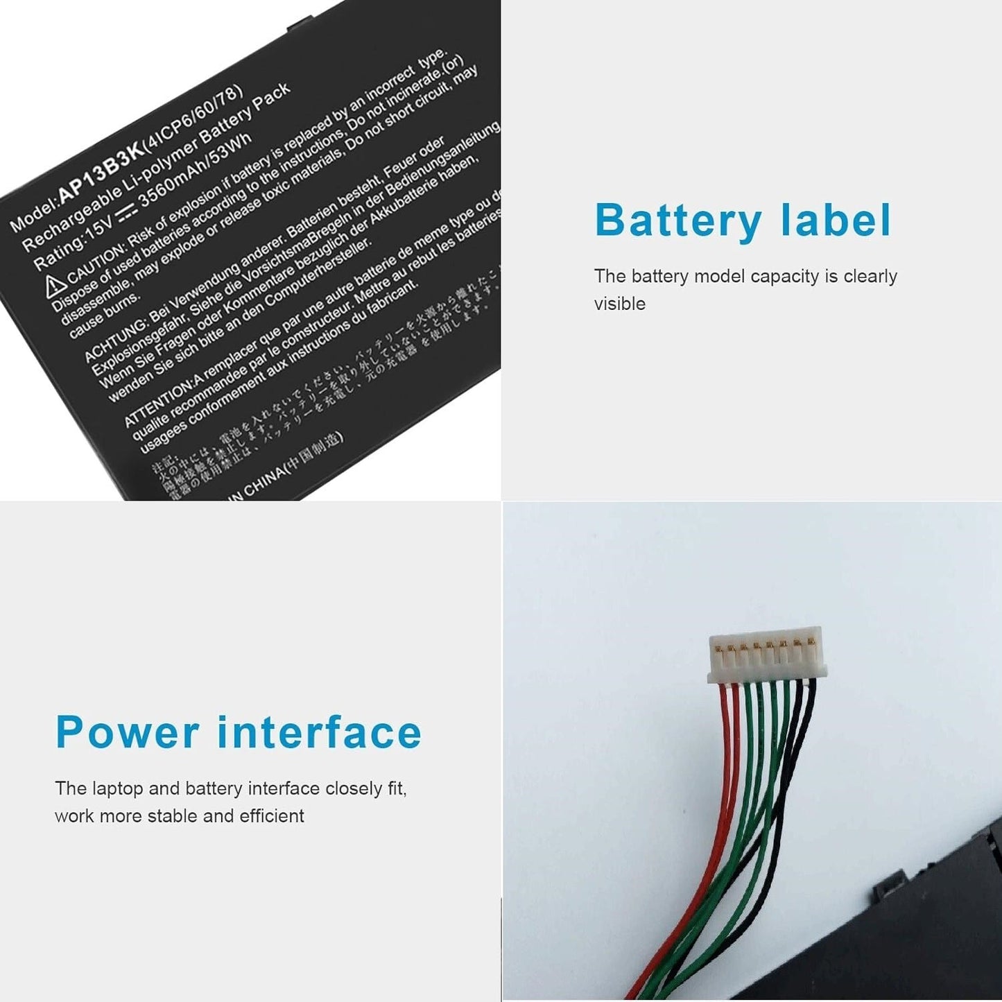 AP13B3K AP13B8K Battery For Acer Aspire M5-583P Series M5-583P-6637 M5-583P-6423