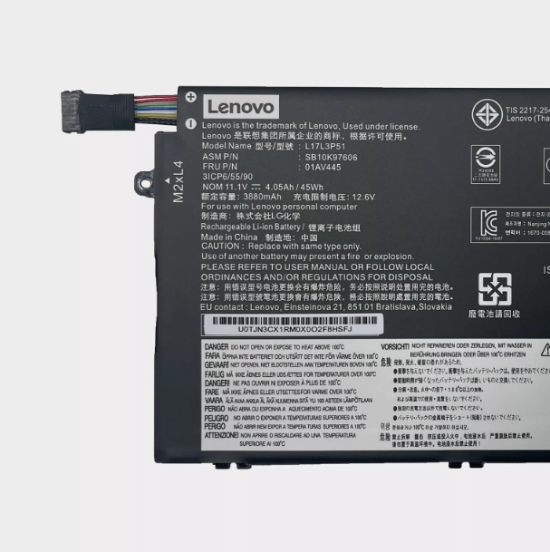NEW Genuine 01AV445 45Wh battery for Lenovo ThinkPad E14/E15 Gen 1 (2019) Series