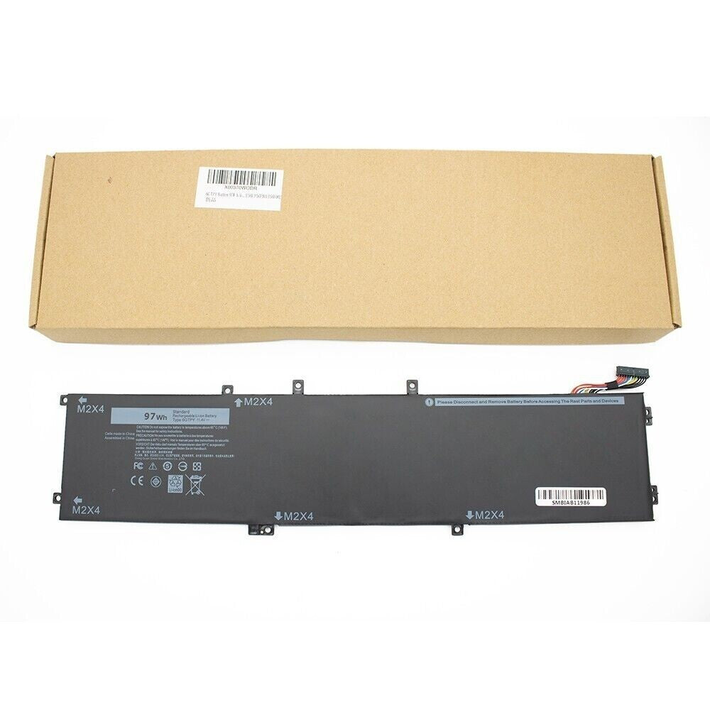 NEW 97Wh 6GTPY Battery For Dell XPS 15 9560 9570 7590 Precision 5510 5520 5530
