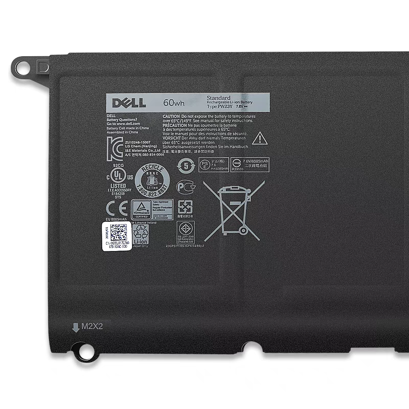 NEW PW23Y Battery For Dell XPS 13 9360 D1605G 0RNP72 0TP1GT 0PW23Y 60Wh NEW