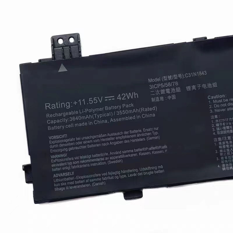 New C31N1843 Battery For Asus VivoBook S14 S432FA S15 S532FA S532FL 42Wh