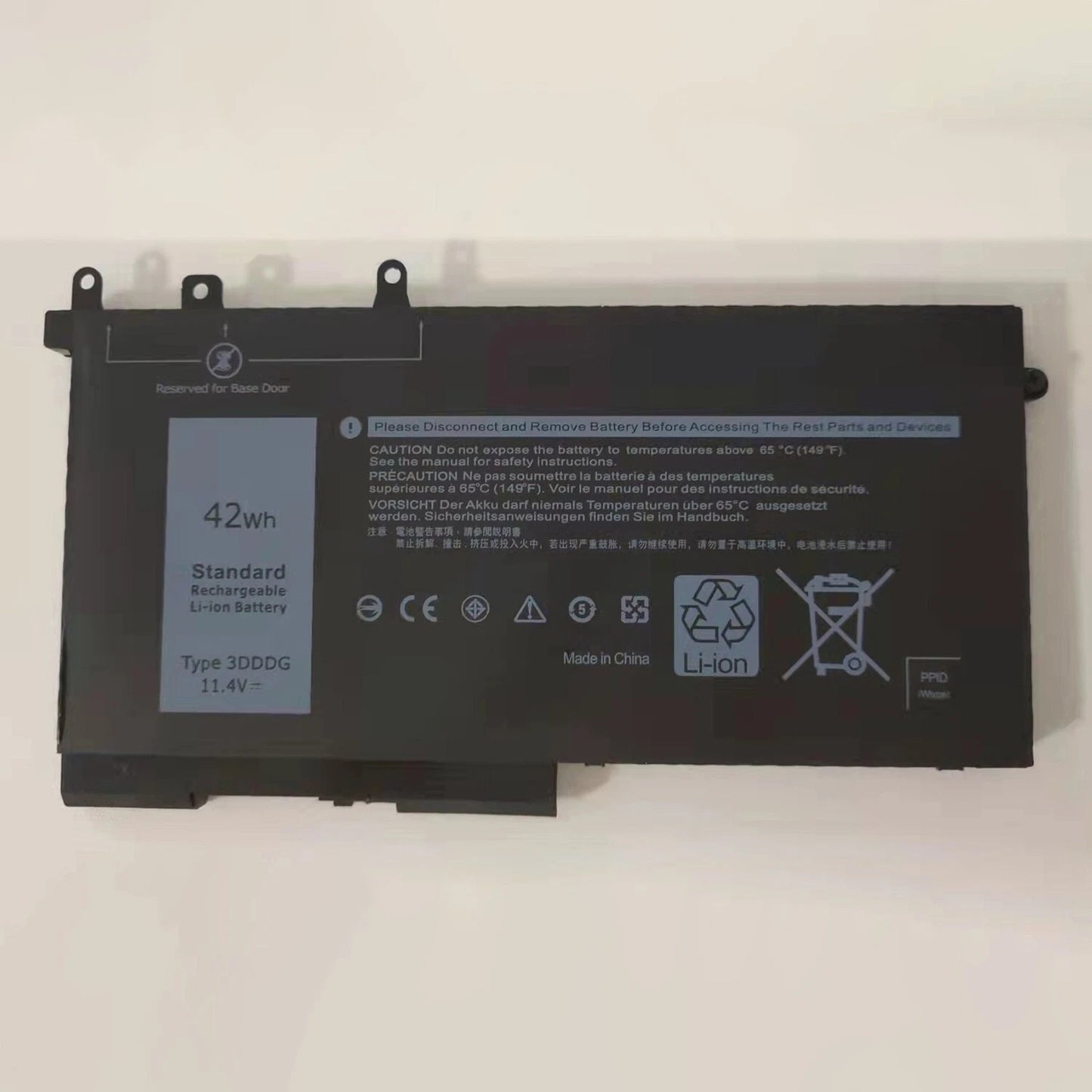 NEW Genuine 3DDDG 11.4V 42Wh Battery for Dell Latitude E5280 E5480 03VC9Y RRJDX
