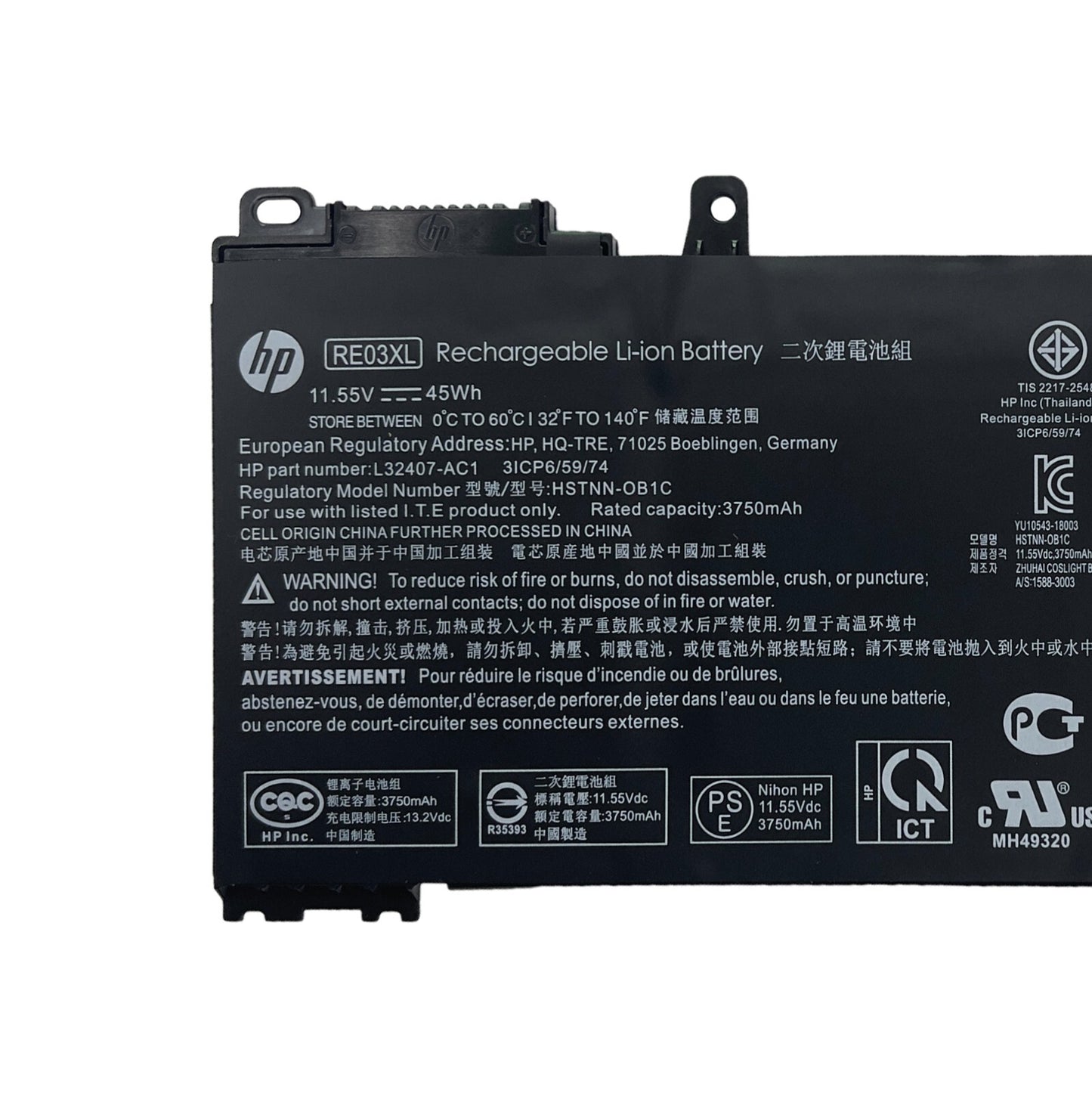 Genuine RE03XL Battery for HP ProBook 430 440 445 450 455R G6 430 440 445 450 G7