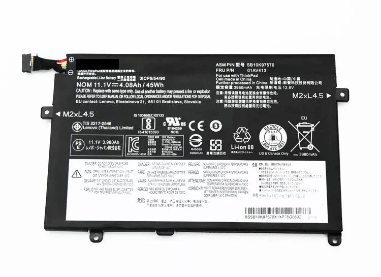 Genuine 01AV411 01AV412 01AV413 Battery For Lenovo ThinkPad E470 E470C E475 New