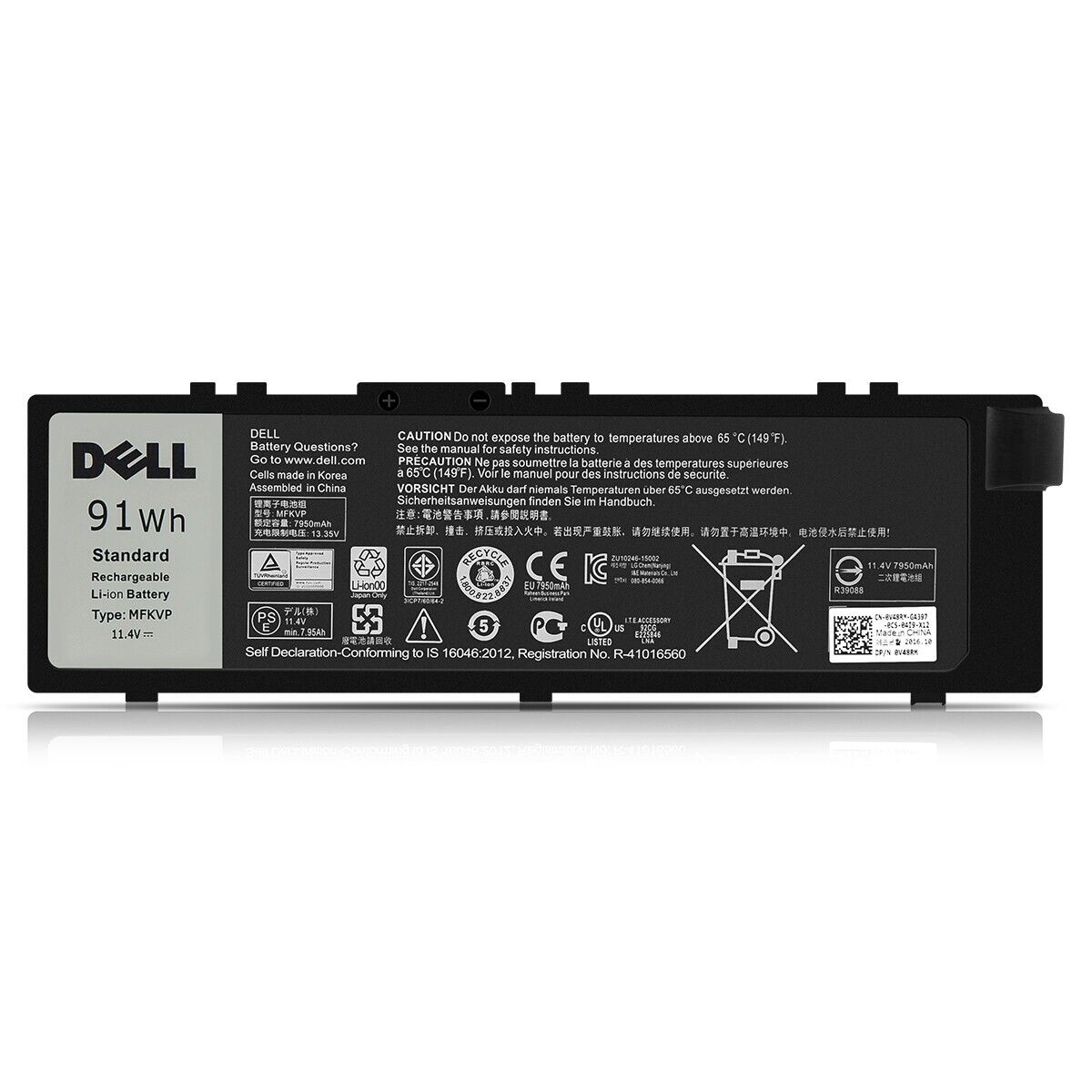 new MFKVP Battery For Dell Precision 15 7510 7520 17 7710 7720 M7510 M7710 91Wh