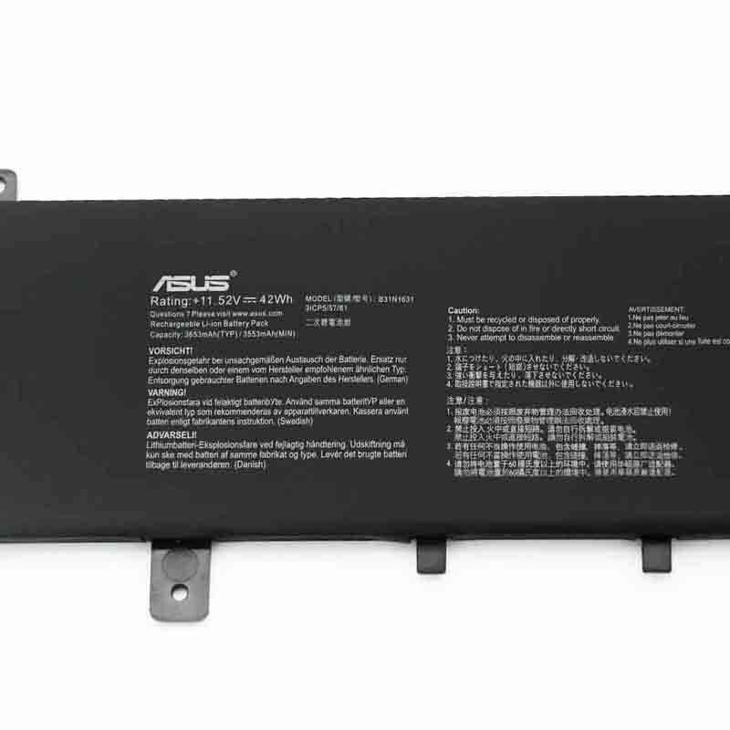 Genuine B31N1631 Battery for ASUS VivoBook 15 X505BA X505BA-RB94 X505BP 3ICP5/57