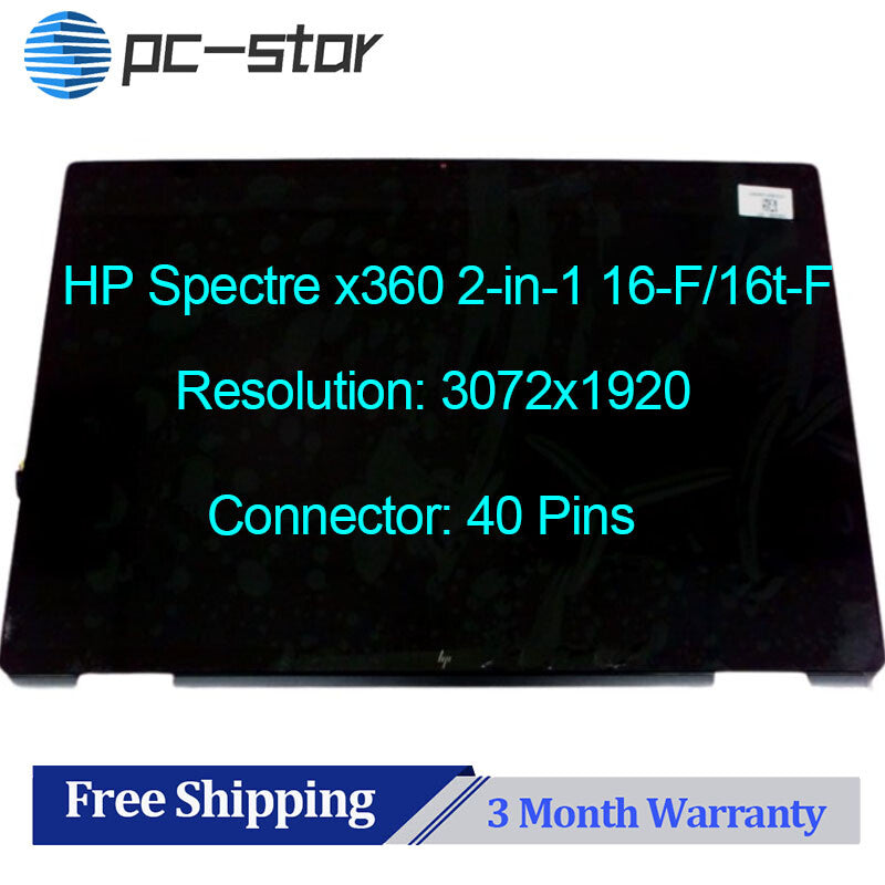 New 16"HP Spectre x360 Touch Screen digitzer 2-in-1 16-f2000 M83490-001 16t-f100