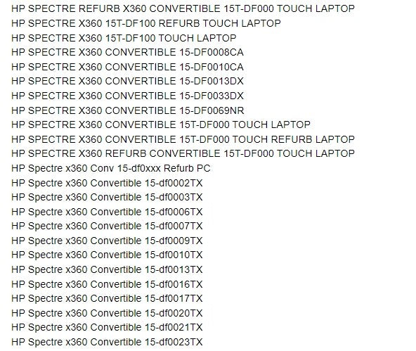 HP SPECTRE X360 15-DF0033DX 15-DF0013 15-DF0069NR LCD Display Touch assembly DAS