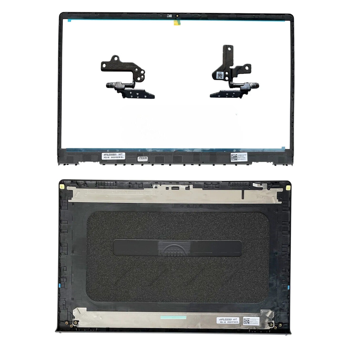 New for Dell Inspiron 15 3510 3511 3515 3520 3521 3525 LCD Back Cover & hinges