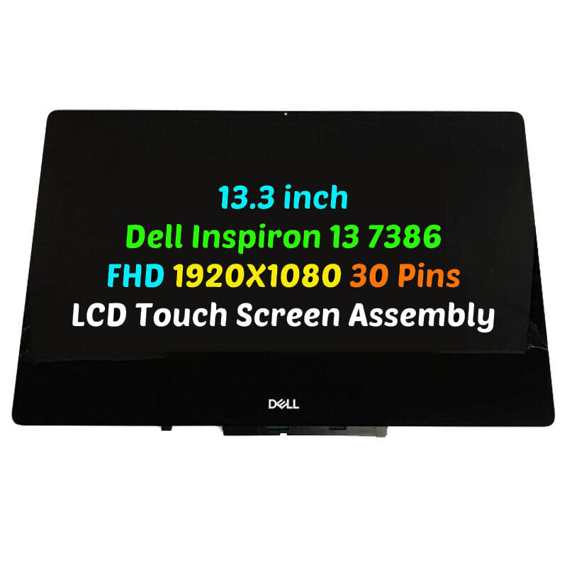 13.3" B133HAN06.2 FHD LCD Touch Screen Assembly Display Dell Inspiron 13 7386