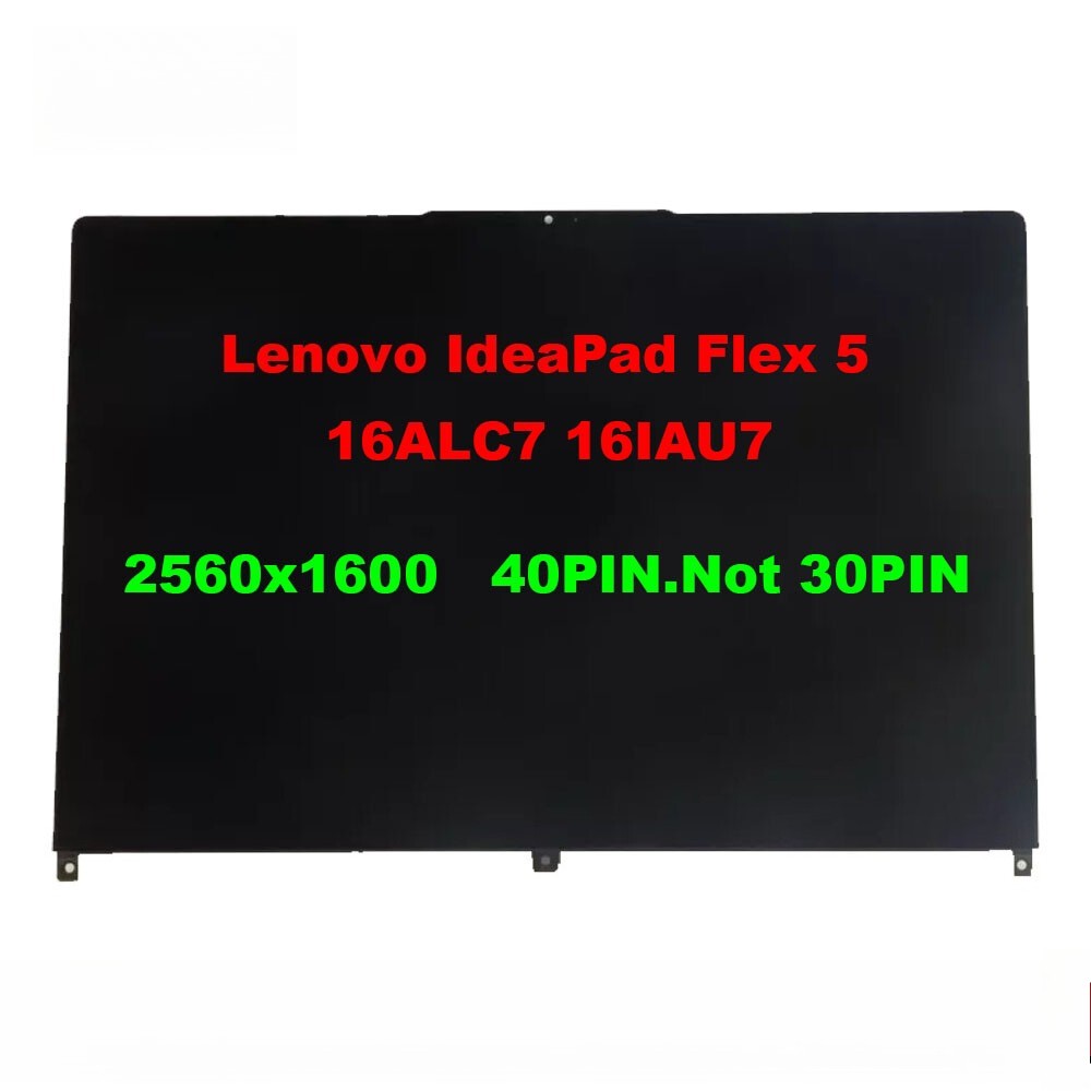 Lenovo IdeaPad Flex 5 16ALC7 16IAU7 Lcd Touch Screen 2560x1600 5D10S39795 40 pin