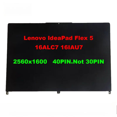 Lenovo IdeaPad Flex 5 16ALC7 16IAU7 Lcd Touch Screen 2560x1600 5D10S39795 40 pin