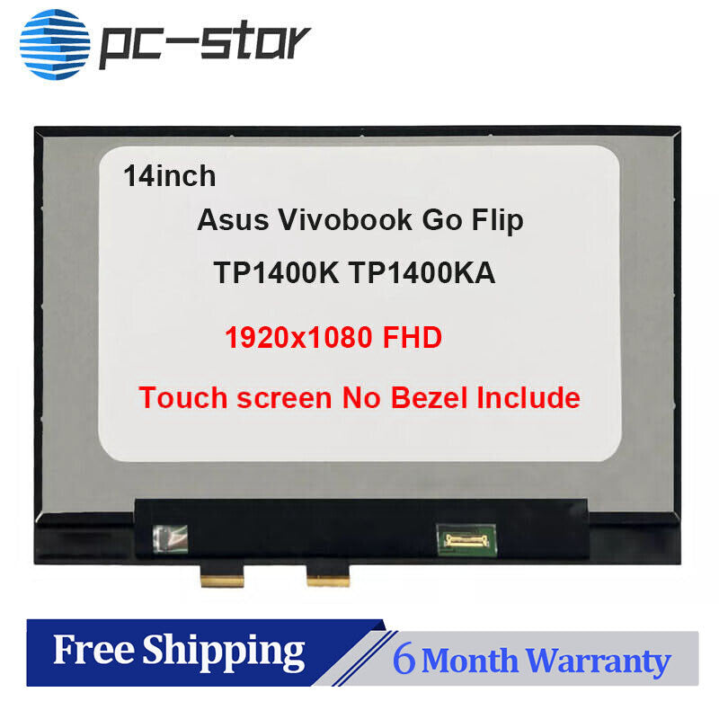 FHD LCD Touch Screen Display Assembly Asus Vivobook Go Flip TP1400K TP1400KA