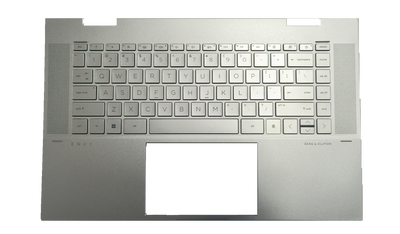 New FOR HP ENVY 15m-es 15-es Palmrest Keyboard Cover Backlit M45474-001 silvery