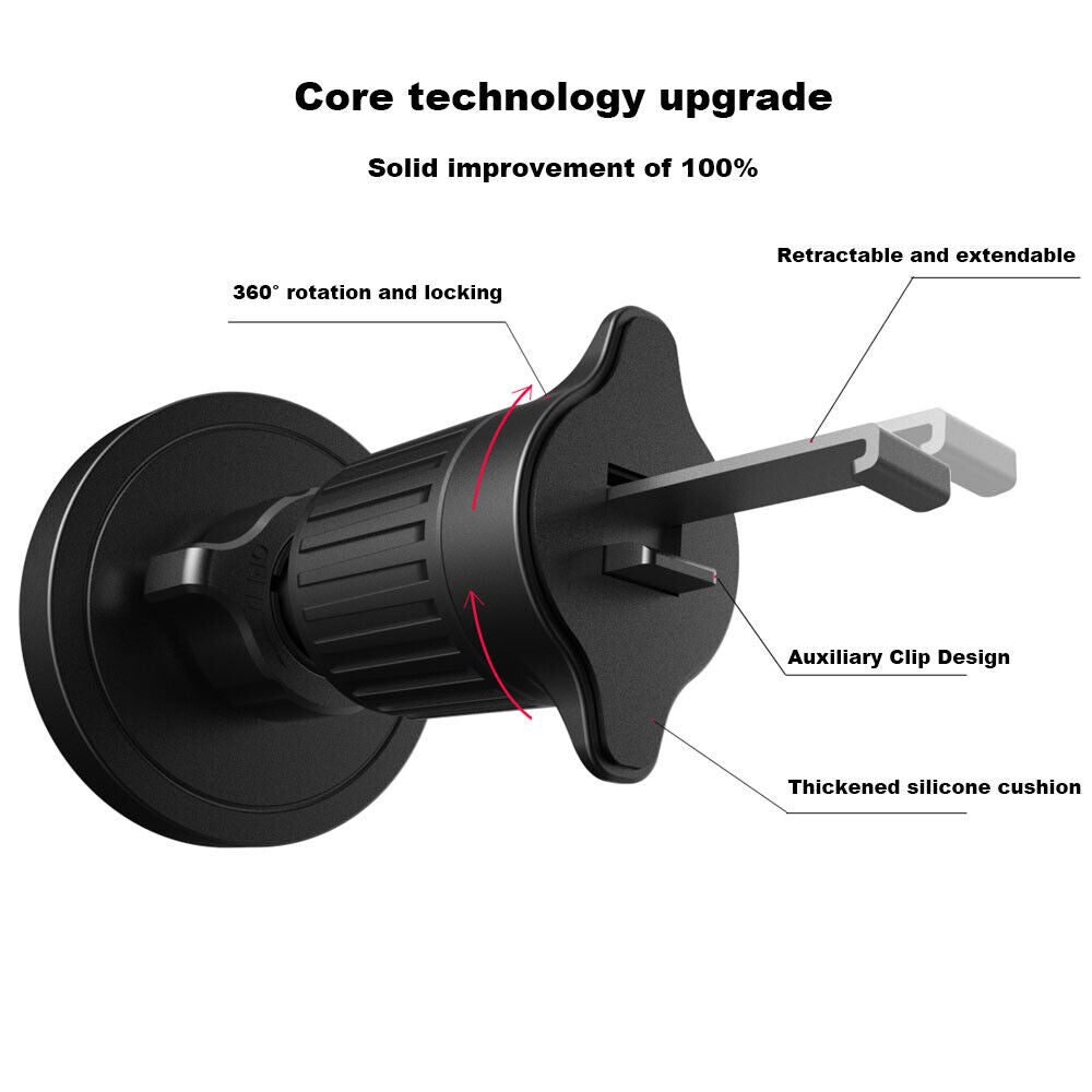15W 2 IN 1 Wireless Car Charger Fast Charging Mount Automatic Clamping Holder US