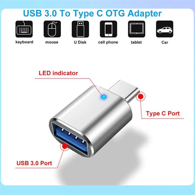 USB C 3.1 Type C Female to USB 3.0 Type A Male Port Converter Adapter NEW