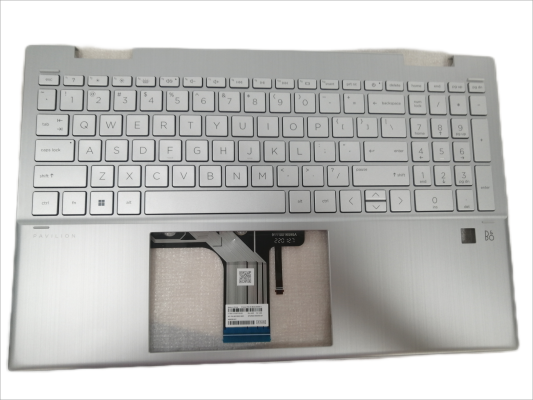 For HP pavilion x360 convertible 15-er1051cl Top Cover Keypad Fingerprint hole
