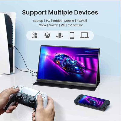 Portable Monitor Touchscreen Kickstand 15.6" Freestanding Touch USB C Monitors