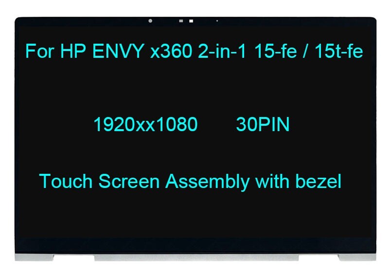For HP Envy X360 15-FE0013DX 15-FE0053DX LCD Touch Screen Replacement N49274-001