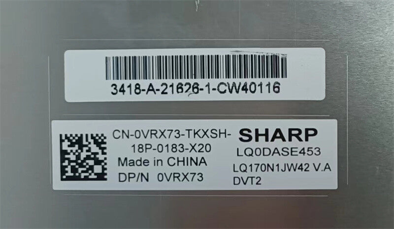 17.0" Wuxga Laptop Lcd Screen Lq170n1jw42 V.a Lq170n1jw42 0vx15h Lq170n1jw41