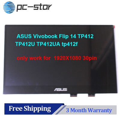 14" for Asus Vivobook Flip 14 TP412 TP412U TP412UA tp412F FHD Lcd Touch Screen