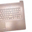 New HP 17CA 17-BY Rose Gold Palmrest Upper Case Backlit Keyboard L28090-001