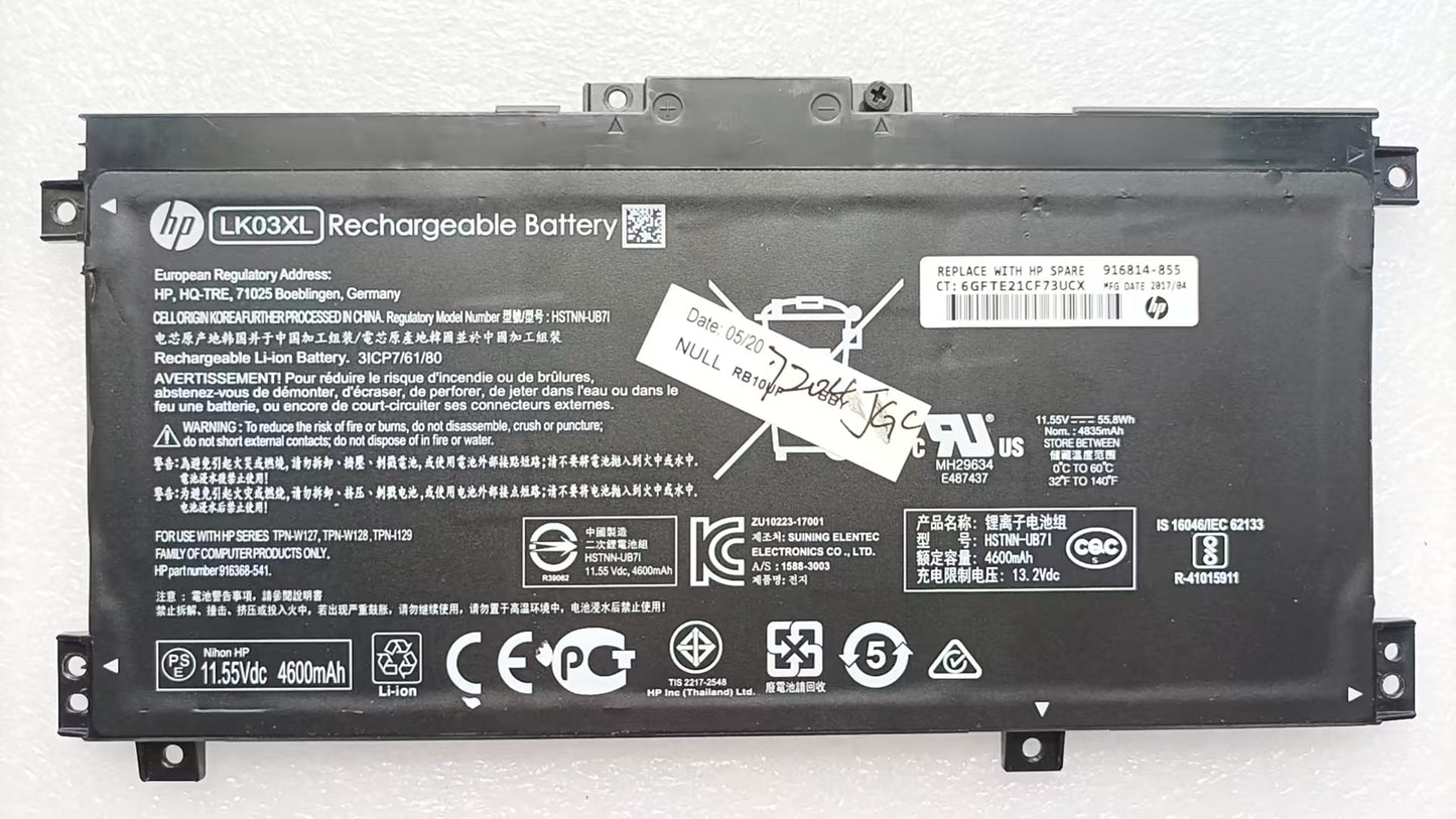 NEW Genuine LK03XL Battery HP ENVY X360 15-BP 15-CR 15-CP 15-CN 17-CE L09911-141
