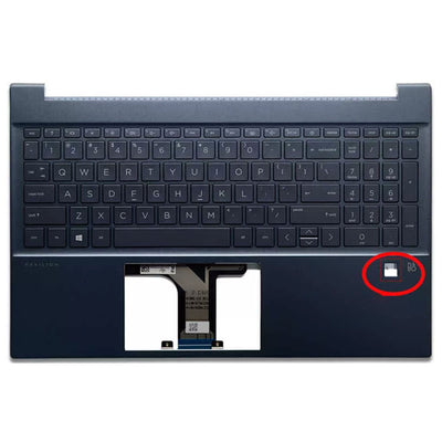 M08918-001 US FOR HP 15-EG0067ST 15-EG Palmrest Blue Cover Backlit Keyboard