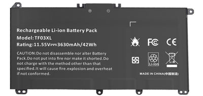 TF03XL Battery For HP Pavilion 920070-855 920046-421 920046-541 17-AR 15-CC
