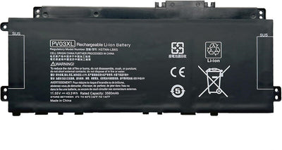 43.3Wh PV03XL PP03XL Battery for HP Pavilion x360 13-BB 14-DV 14M-DW 14-DK 15-EH